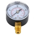 thumbnail image 4 of Manómetro mecánico de 1/8" BSPT con conexión inferior para aire, aceite y agua (0-200 psi, 0-14 bar), 4 of 8