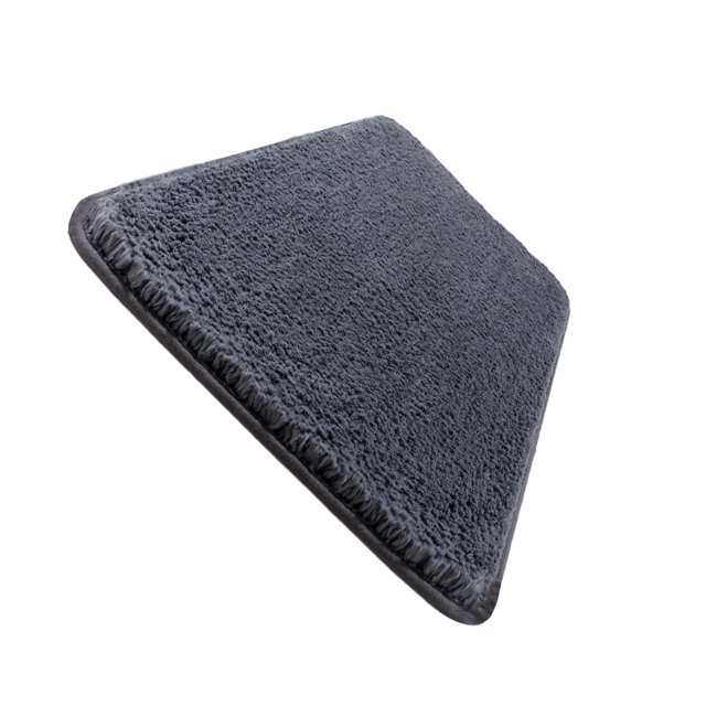 Advancent Alfombrilla elegante e impermeable para baño, duradera y fácil de limpiar, color blanco. Juegos de accesorios de baño gris 40*60cm