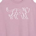 thumbnail image 3 of Instant Message - Ribbon Cat - Women's Racerback Tank Top, 3 of 6