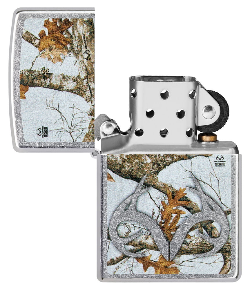 Zippo Realtree Edge Colors Design Street Chrome Pocket Lighter