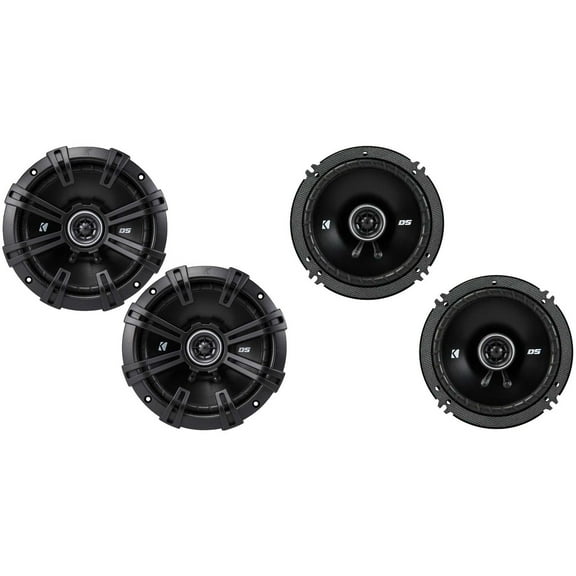 Kicker DSC670 6.75-Inch (165mm) Coaxial Speakers w/ 43DSC6504 6.5" Coaxial Bundle