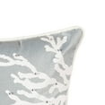 thumbnail image 2 of Seafoam Blue Coral Square Embellished Throw Pillow Decor, 2 of 4