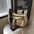 thumbnail image 3 of Nuevo bolso casual lona para mujer bolso hombro versátil primavera color sólido bolso cruzado moderno gran capacidad 515-PZ20240805015929 blanco, 3 of 9
