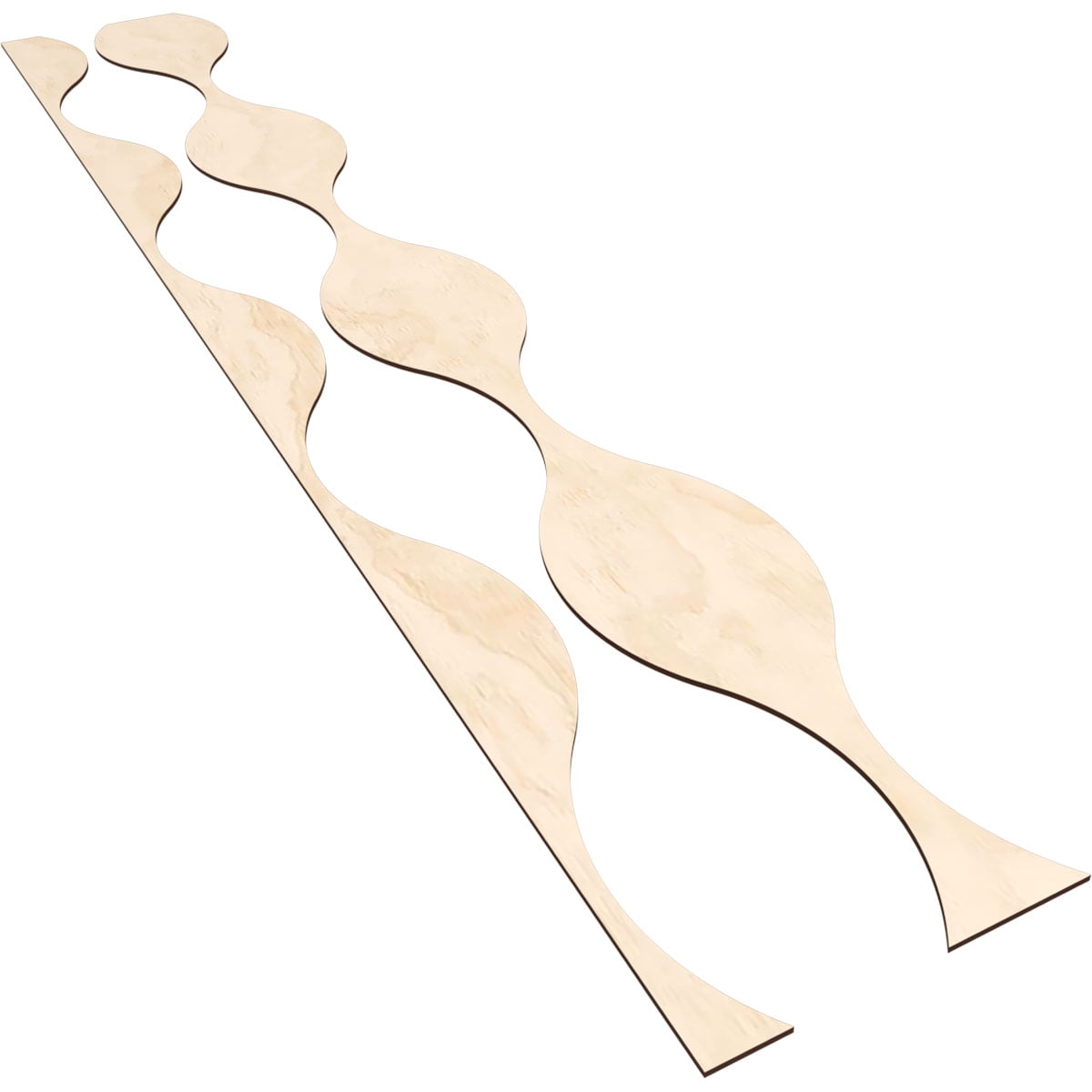 Ekena Millwork 94"H x 1/4"T Ozark Adjustable Wood Decorative Slat Wall Panel Kit, Birch (contains 8 Slats + 1 Straight Edge Starter Slat)