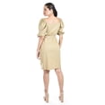 thumbnail image 4 of Vestido de lino escote cuadrado Roman Fashion /Juvenil 1045 (Moka) cafe G, 4 of 5