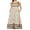 Dark Grey, variant on Michellecmm Women’s Long Dress Fashion Print Sleeveless Wavy Trim Strap Dress