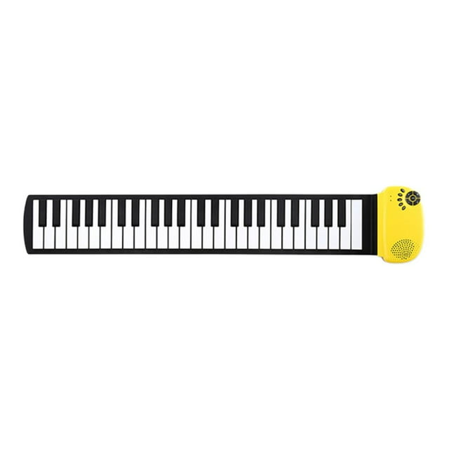 CUITING 49 Key Roll up Keyboard Piano Electronic Hand Roll Piano for Children Adults white