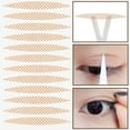 thumbnail image 1 of Pegatinas autoadhesivas invisibles y duraderas para un aspecto de maquillaje natural, cinta de malla transpirable e impermeable para párpados dobles, 400 pares, 1 of 8