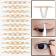 FACEGA 400 Pairs(800PCS) Nude Portable Breathable Naturally Lace Style Invisible Single Sided Double Eyelid Tape Self-Adhesive Eyelid Stickers Instant Eye Lift Strips