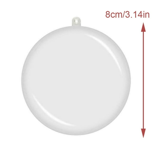 Vikakiooze Home Decor Baubles Clear Decor Tree Ornament Christmas Ball Fillable Transparent