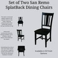 thumbnail image 7 of International Concepts San Remo Splatback Dining Chair in Black (set of 2), 7 of 7