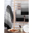 thumbnail image 2 of Black Gray Hand Towels Set, Waffle Weave Kitchen Towels 3 Pieces, Farmhouse Vintage Gradient Wooden Plank Microfiber Hair Face Bath Tea Towel Absorbent Quick Drying Cleaning Dish Cloths, 15.7"x23.6", 2 of 7