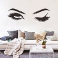 thumbnail image 3 of ZOUSSIQI Eye Eyelashes Wall Decal Sticker Lashes Eyes Eyebrows Beauty Decoration Make Up Wall Sticker JU316-63709, 3 of 9