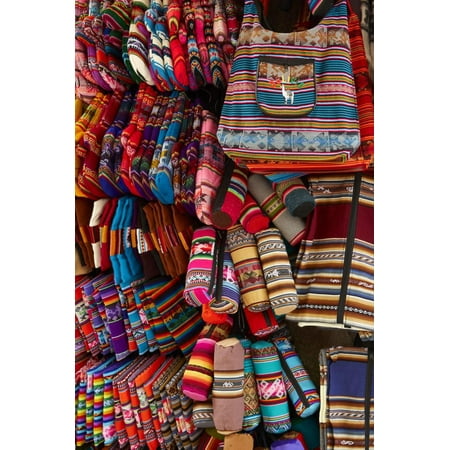 Colorful pencil cases, bags, and oven mitts, Witches Market, La Paz, Bolivia Print Wall Art By David (Best Ovens On The Market)