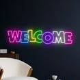 thumbnail image 2 of Handmadetneonsign Welcome Neon Sign, Welcome Open Wall Art Decor, Welcome Open Party Wall Decor, 2 of 5