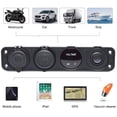 thumbnail image 4 of Panel de interruptores para cargador de coche 4 en 1, con función de carga USB dual, voltímetro LED, interruptor basculante de encendido y apagado y toma de encendedor para embarcaciones (2), 4 of 5