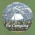 thumbnail image 3 of Tee Hunt I Go Camping T-Shirt Therapy is Expensive Nature Wildlife Travel Mens Shirt, Blue, 4X-Large, 3 of 5