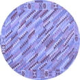 thumbnail image 1 of Ahgly Company Machine Washable Indoor Round Southwestern Blue Country Area Rugs, 3' Round, 1 of 4