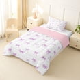 thumbnail image 2 of Erosebridal Purple Bow-tie Girls Twin Comforter Sets, Cartoon Stars Bedding Set, 2-Piece, 2 of 6