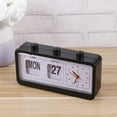 thumbnail image 3 of ADDHAT Clock Home Use Black Plastic 1Pcs 7.9X3.7X1.8In, 3 of 8