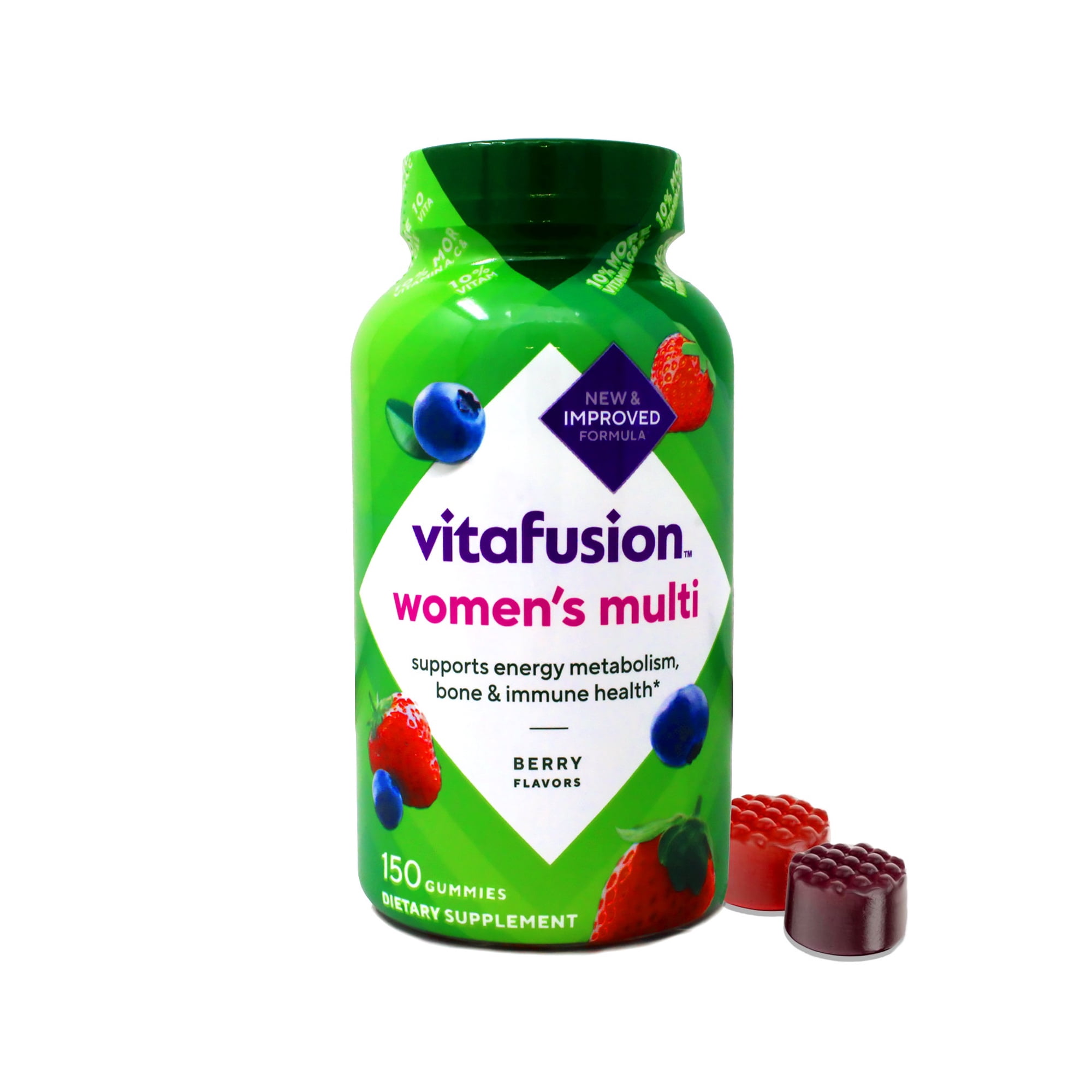 Vitafusion Multivitamin Gummies, Daily Vitamins for Women, Berry Flavored, 150 Count