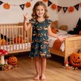thumbnail image 2 of WXFAZCVU Toddler Girls Nightdress Halloween Graphic Print Sleepwear Short Sleeve Pajamas Dress Size 4-5 Years, 2 of 4