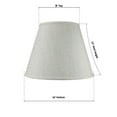 thumbnail image 2 of 9x16x12" SLIP UNO FITTER Textured Oatmeal Empire Hardback Lamp Shade, 2 of 4