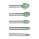 thumbnail image 2 of 5 brocas para fresadora de punta redonda de 2 flautas de acero de tungsteno, herramientas de corte para carpintería CNC, 2 of 14