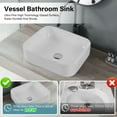 thumbnail image 4 of Modern Bathroom Vanity Bothwa Home Square Counter Top Wash Basin (White Finish) CUPC Certified,Wooden Bathroom Vanity, 4 of 10