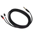 thumbnail image 3 of Cable de 6,35 mm a 2 RCA chapado en oro, adaptador de audio estéreo macho de 1/4 de pulgada a 2 RCA, divisor en Y, cable RCA de 3 m, 3 of 14