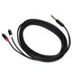 thumbnail image 3 of Cable de 6,35 mm a 2 RCA chapado en oro, adaptador de audio estéreo macho de 1/4 de pulgada a 2 RCA, divisor en Y, cable RCA de 3 m, 3 of 14