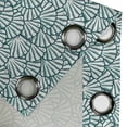 thumbnail image 4 of Ambesonne Coast Grommet Curtain, Summer Pop Art Seashell Print, 50"x120", White Reseda Green, 4 of 5