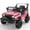 Pink, variant on KALNUR 12V Ride on Toy Truck with Parent Remote Control, Kids Electric Car with Music and LED Lights,Black