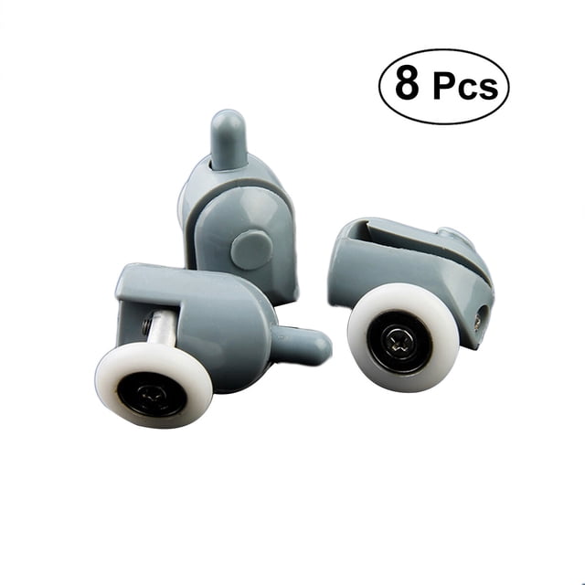 MasteelfCA 8 Pcs Shower Door Wheels Sliding Enclosure Door Runners Rollers Wheels Pulleys Replacement