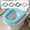 Blue, variant on Soft Toilet Seat Cushion Washable and Comfortable Toilet Seat Cover Pads Reusable Thicker Warmer Cover Pads for U Or V Or O Or Squares Closestool