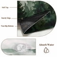 thumbnail image 6 of Dark Green Forest Area Rugs 2.7'x5', Washable Small Throw Rugs for Kitchen Bedroom, Watercolor Clouds Trees Mountain Indoor Outdoor Rug Non-Slip Low Pile Carpet Runner Reversible Floor Mats, 6 of 8