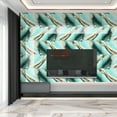 thumbnail image 2 of ZUNOXAZ 20 Pcs Waterproof Self Adhesive Shower Wall Panels Marble Pattern Tile Decals 23.58X11.79X0.10in Multi10, 2 of 10