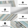 thumbnail image 5 of Light Blue Striped Outdoor Rug 5x7 Ft, Non Slip Washable Area Rug, Farmhouse Thin Line Modern Abstract Art Patio Rugs Carpet Runner, Large Floor Mat for Indoor/Outdoor Deck Porch Camping, 5 of 8