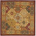 thumbnail image 3 of Safavieh Heritage Collection HG512A Handmade Traditional Oriental Premium Wool Area Rug, 8' x 8' Square, Multi, 3 of 4