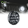 7" Round LED Headlight with DRL [65 Watt] [Universal] [Plug & Play] [Energy Efficient] [Ruggedized] - Sealed Beam Headlight (1pc)