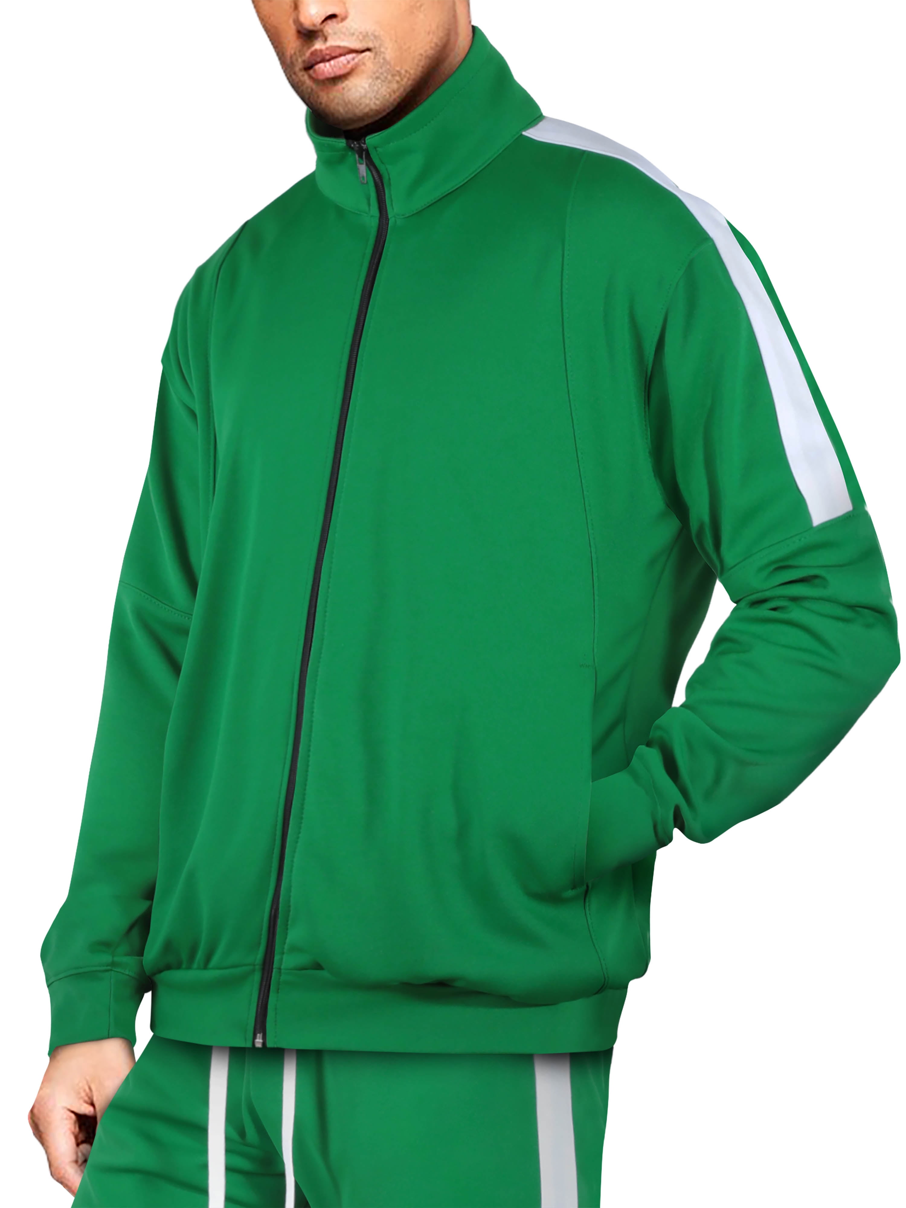 Hat and Beyond Mens Casual Two Tone Oversized Striped Athleisure Sweat