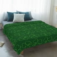 thumbnail image 4 of St. Patrick's Day Blanket Soft Cozy Warm Throw Blanket for Couch, Plush Fuzzy Flannel Fleece Blankets for Sofa, Spring Green Shamrock Lucky Leaves Bed Blankets Lightweight Gifts for Women, 40"x60", 4 of 9