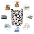 thumbnail image 4 of Rateoe Cute Baseball Pattern Round Laundry Hamper Basket, Tall Hamper Basket for Blanket Storage, Nursery Clothes Hamper for Laundry in Bedroom and College Dorm-Medium, 4 of 6