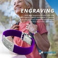 thumbnail image 4 of Sport Medical Alert Bracelet for Men & Women – Customizable, Personalized Engraving with Emergency Identification Card, Complimentary Access to PHR (Personal Health Record) – Purple, 4 of 9