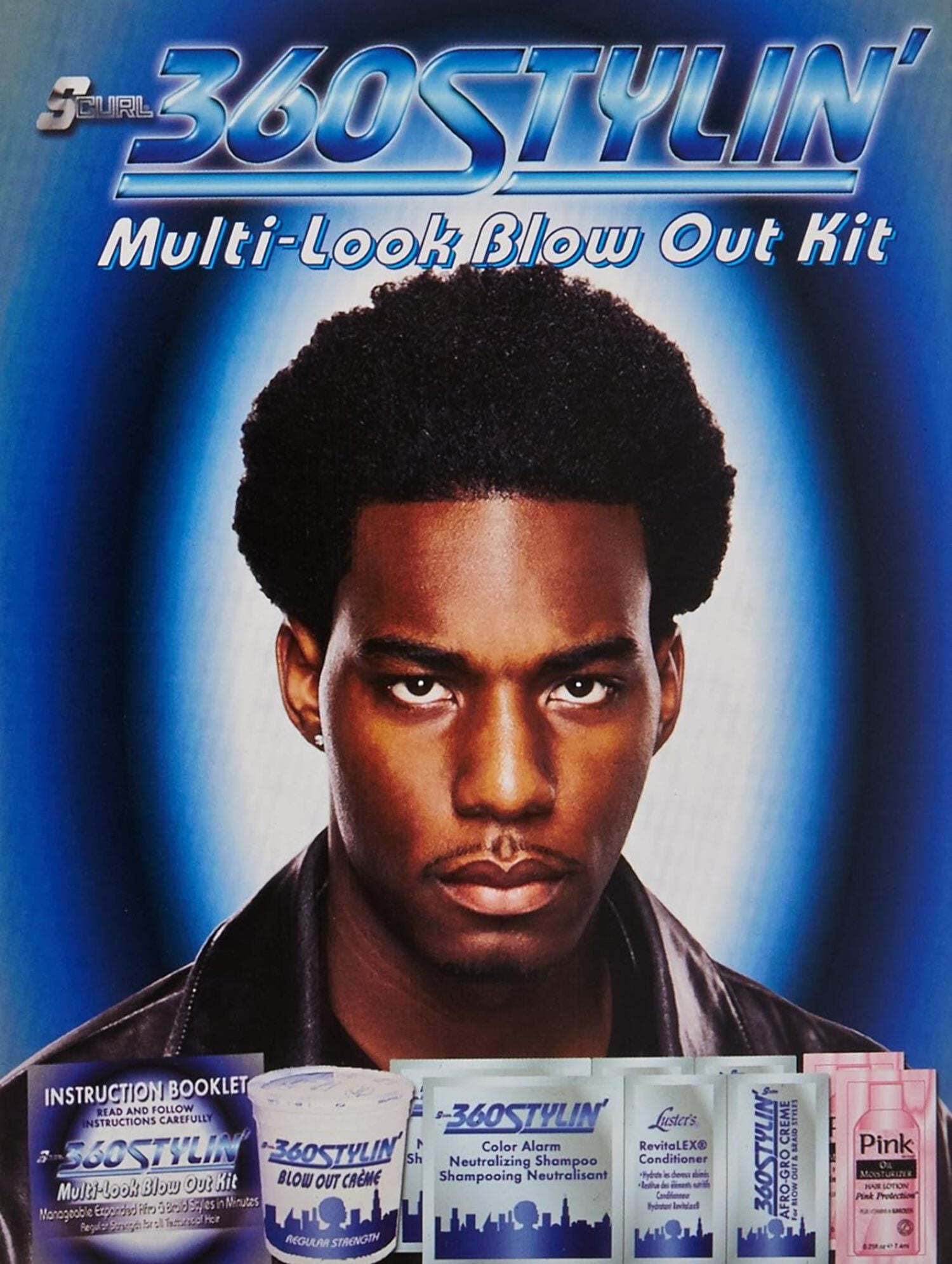 Luster Products S Curl S-Curl 360 Stylin' Multi-Look Blow Out Kit, 2 ea