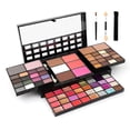 thumbnail image 1 of Eyeshadow Box 72 Colors All in one Makeup Gift Set Eyeshadow Palette Makeup Kit Includes 36 Colors Matte Eyeshadow Palette and 4 Colors Concealer and 28 Lip Gloss and 3 Colors Face Powder and Others, 1 of 9