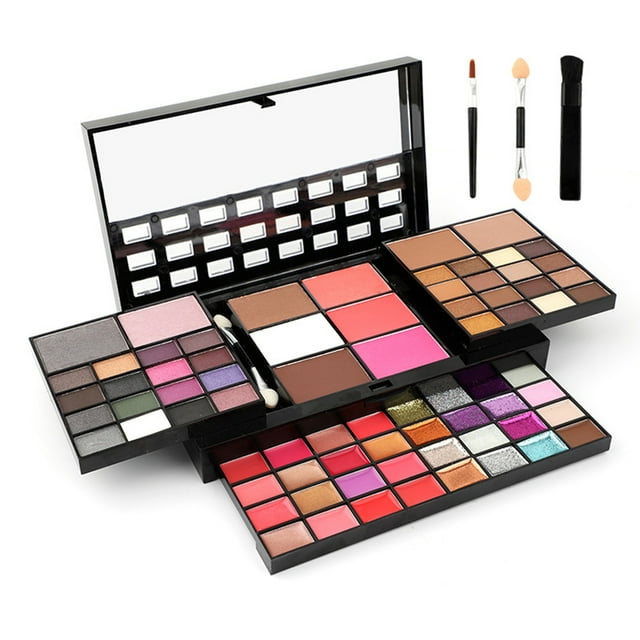 Eyeshadow Box 72 Colors All in one Makeup Gift Set Eyeshadow Palette Makeup Kit Includes 36 Colors Matte Eyeshadow Palette and 4 Colors Concealer and 28 Lip Gloss and 3 Colors Face Powder and Others