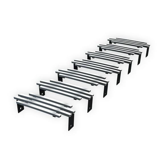 APS Compatible with Hummer H2 2003-2007 Main Upper Stainless Steel SS Chrome 8x6 Vertical Billet Front Grill Grille Insert C66524V