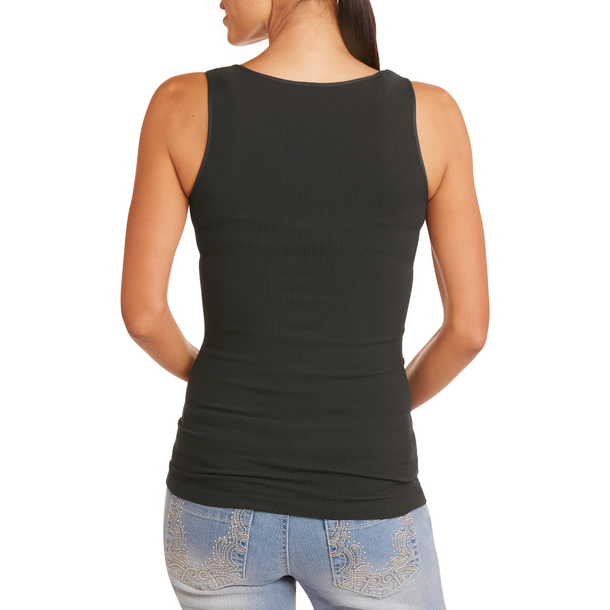 SkinnyTee Women's Fitted Ribbed Tank - Walmart.com