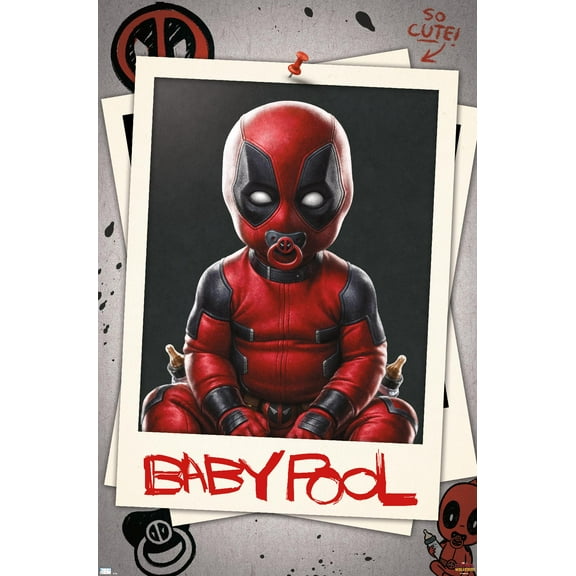 Marvel Deadpool & Wolverine - Babypool Wall Poster, 22.375" x 34"